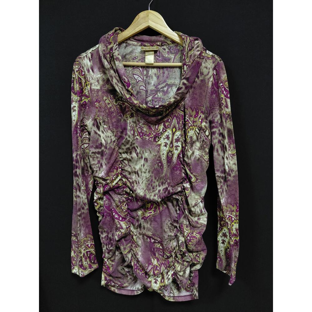 MISS TINA by Tina Knowles MT8608B Long Sleeve Top Size XXL-See Measurements